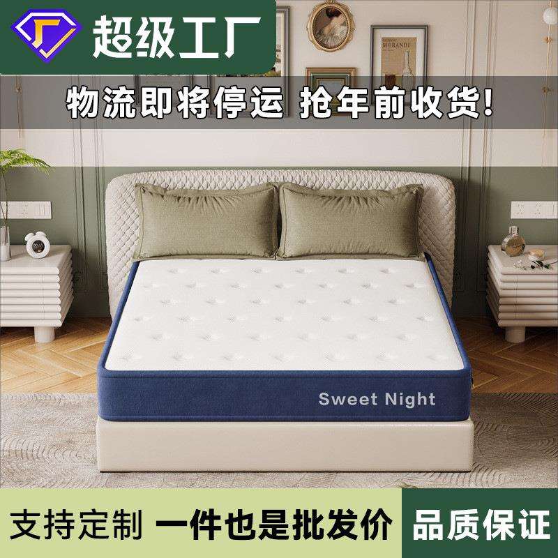 席梦思环保椰棕精钢弹簧床垫防螨儿童老人护脊偏硬椰棕垫20CM垫子
