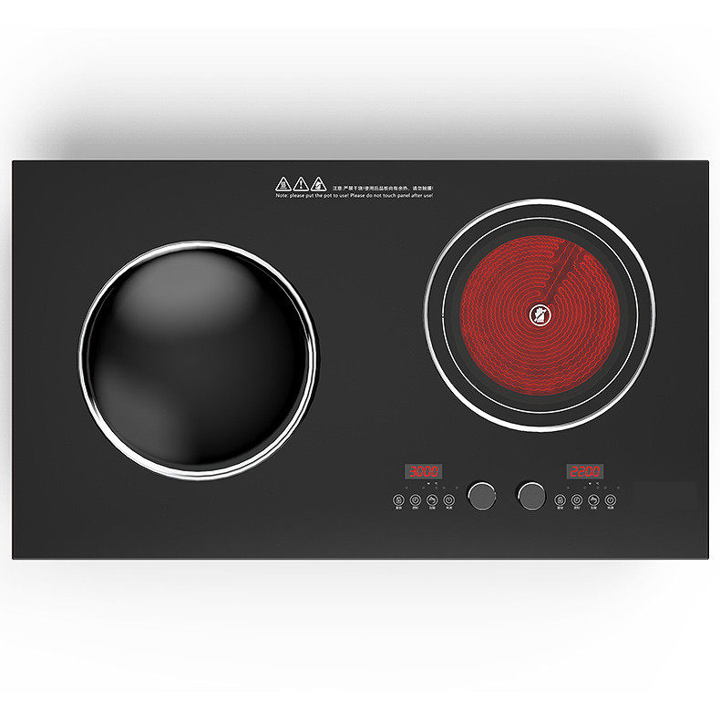 凹型双头电磁炉电陶炉商用嵌入式凹面双电灶大功率厨具电磁灶批发,厨房电器,商用立式电磁炉/电陶炉,淘宝优惠券,粉丝福利购,淘宝优惠卷
