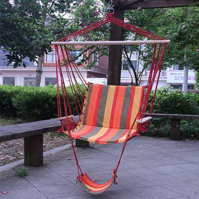 户外秋千吊椅彩条色帆布带棒加脚海绵吊床室内外吊椅折叠秋千椅子,3C数码配件,其它配件,淘宝优惠券,粉丝福利购,淘宝优惠卷