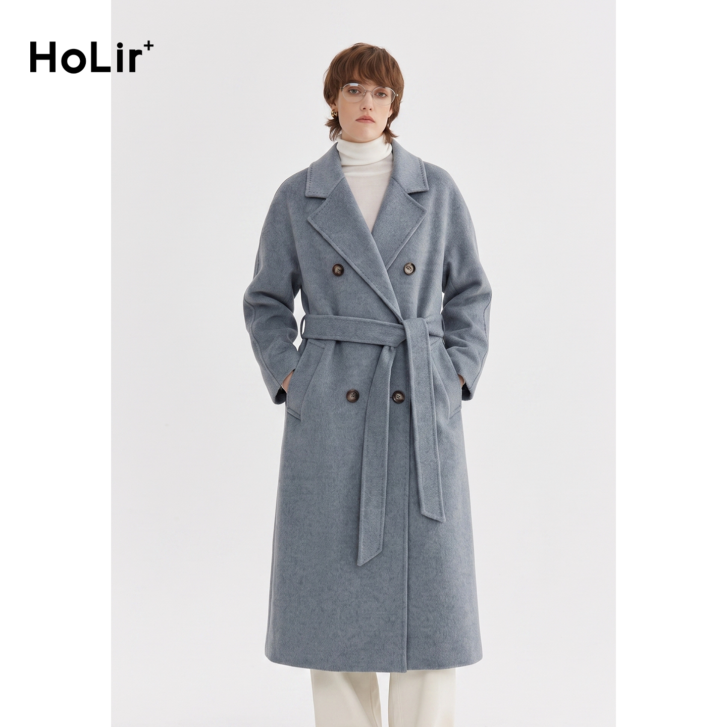HoLir女士长款纯羊绒大衣6199