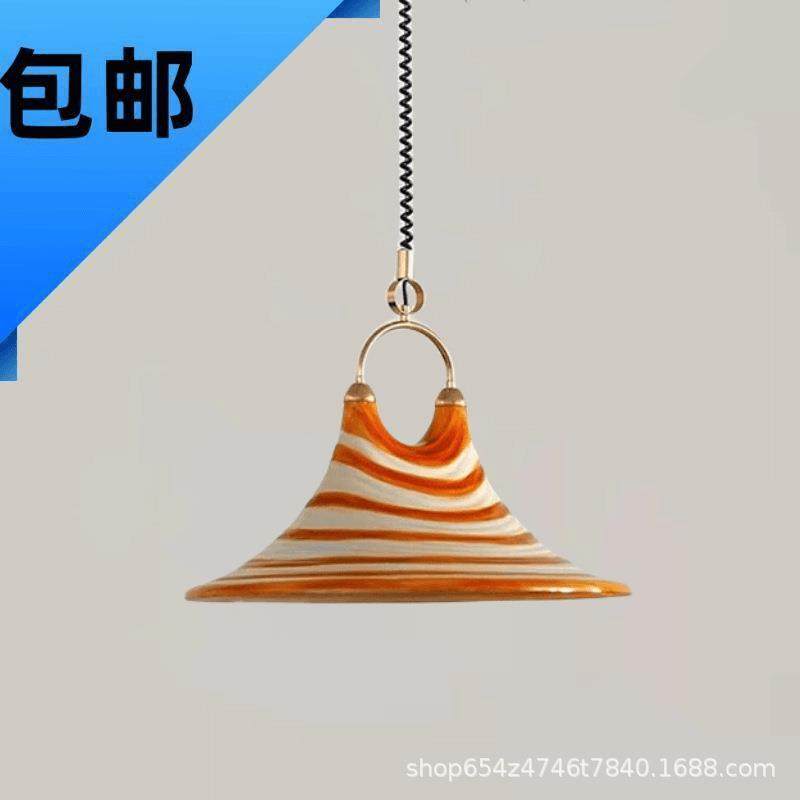 创意个性喇叭吊灯可伸缩调节艺术彩色中古风吧台法式复古餐厅灯具,鲜花速递/花卉仿真/绿植园艺,割草机/草坪机,淘宝优惠券,粉丝福利购,淘宝优惠卷