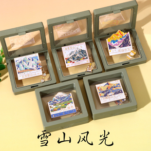 冈仁波齐胸针玉龙神山梅里雪山装饰南迦巴瓦文创纪念品礼物徽章
