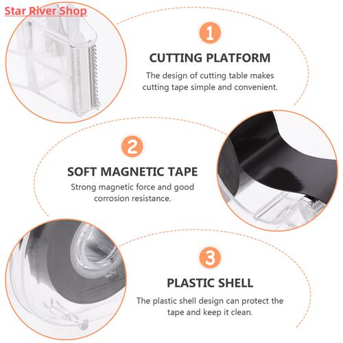 1 Roll 5m Flexible Magnetic Tape With Backing Sticky Magnet