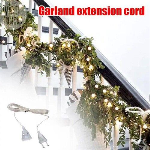 Clear Extension Cord 10 Ft Invisible 2 Prong Power Cable