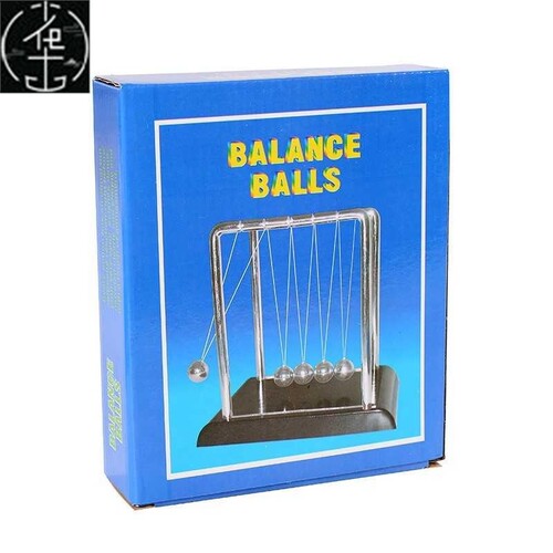 Desk Toy Fun Gift Newtons Cradle Steel Balance Ball Pendulum