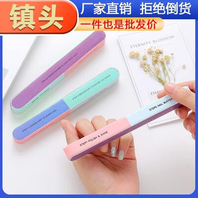 Seven-sided nail file strips, specially designed for manicur