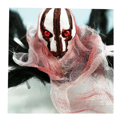 Molezu Halloween Simulation Ghost Head Plush Spider
