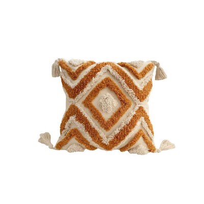 cushion cover pillow case cushion tassels 绒菱形毛绒枕头枕套