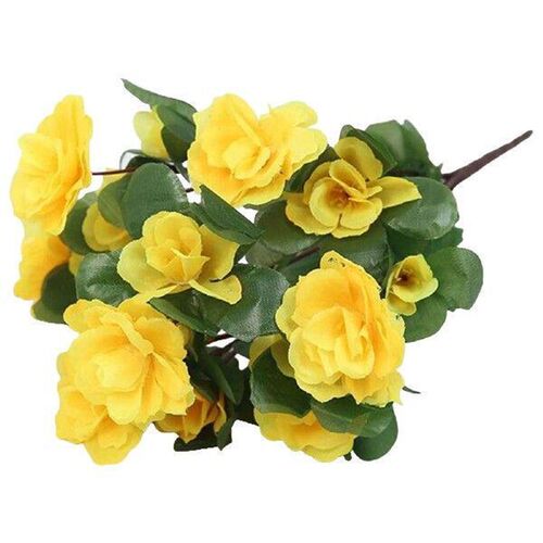 Silk Begonia Bush  Artificial Flowers Outdoor Dcor