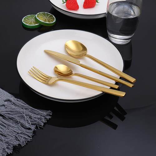 western tableware steak cutlery set knife fork spoon box set