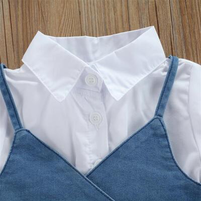 1-6Y Fashion Kids Girls Summer Clothes Sets 2pcs Solid Color