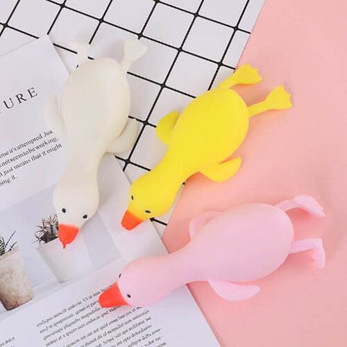 Fun TPR Cute Cartoon Duck Stress Relief Squeeze Reliever Squ