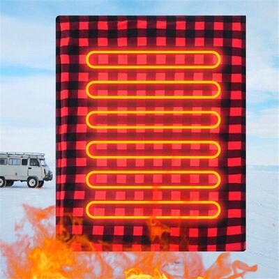 9 Levels Electric Blanket Warm Mat 12V Car Travel  Electric