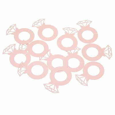 12pcs Ring Confetti Wedding Bachelorette Party Decor Diamond