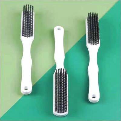 Shoe Brush Hard Bristled Plastic Long Handle Household Stude