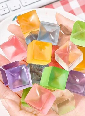 Squishy Ice Cube Fidget Toy Square Shape Squishy Sss Ball Sq