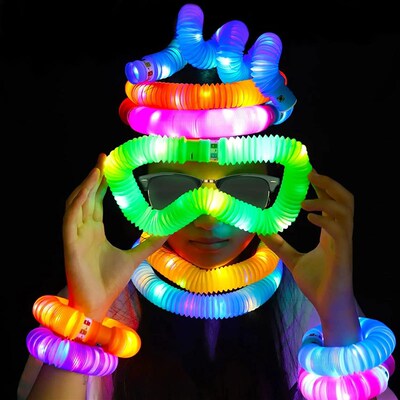 Luminous LED Color Popular Tube Telescopic Toys Wholesale Ki