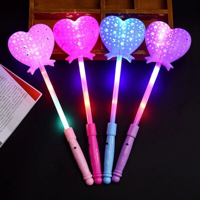 Luminous Flashing LED Magic  Toys Novelty Heart Multi Color