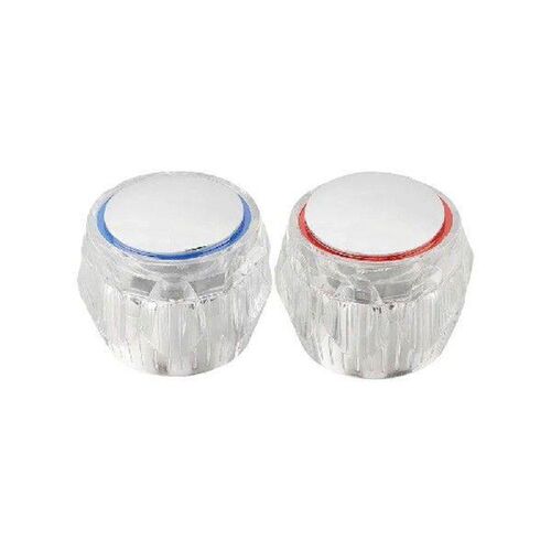 2PCS Hot Cold Tap Top Head Cover Kitchen Replacement Heads
