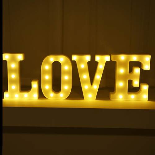 Alphabet 26 Lights LED Light  Decoratio Birthday decoration