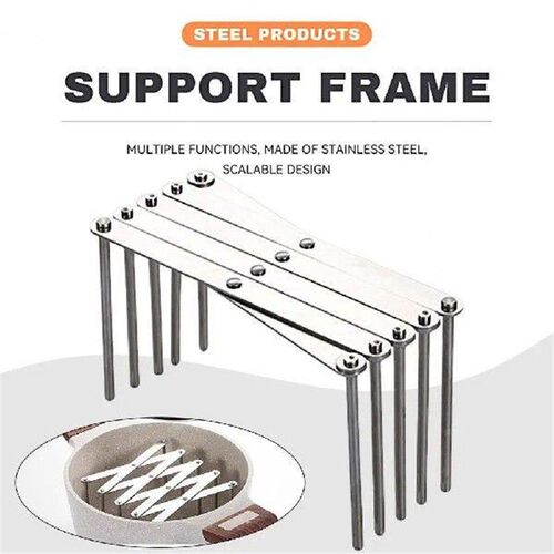 Helpful Dish Storage Rack Anti-rust Foldable Stainless