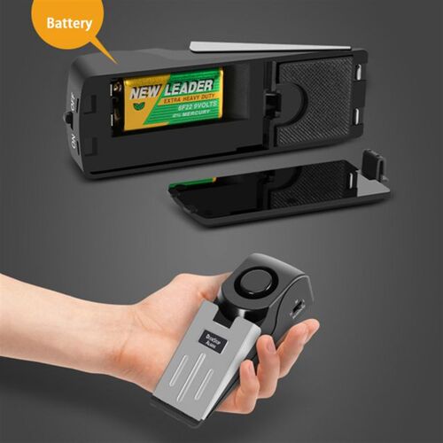 Wireless Security System Door Stop Alarm Stainless Steel Lev