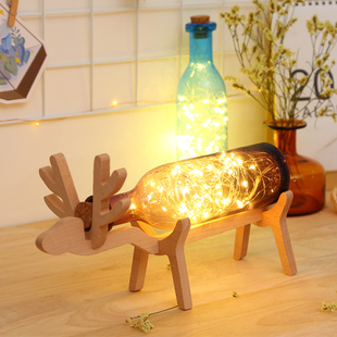 STRING LIGHT   鹿 火树银花灯 北欧风格实木小夜灯 创意礼物