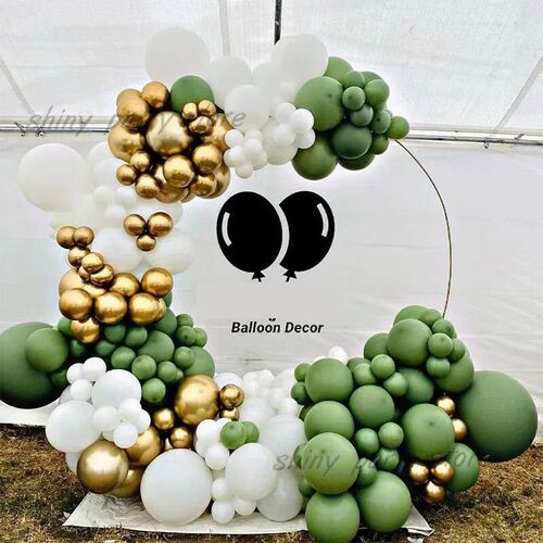5/10/12/18inch Retro Bean Green Latex Baloons Happy Birthday