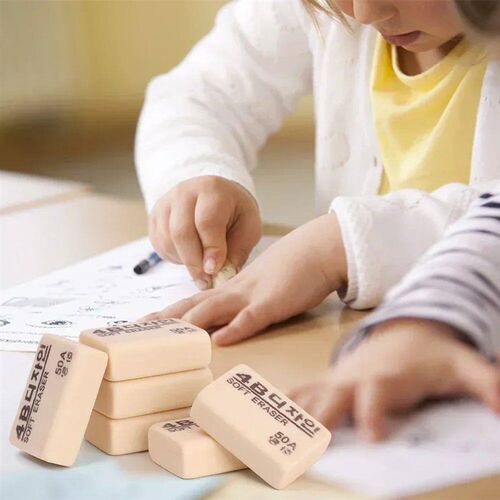 4B Yellow Small 50A Eraser Student Correction Tools Soft Rub