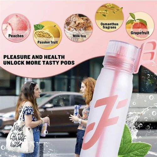 Air Flavored Water Bottle Gym Fitness Drinking Bottle with H