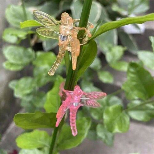 Stem Clips For Plants 80X Dragonfly-Shaped Indoor Outdoor