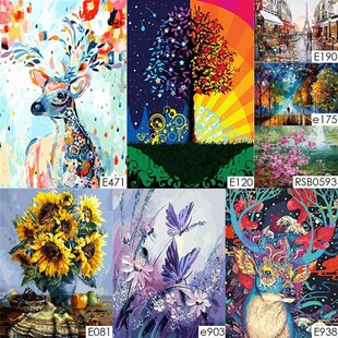 Painting By Numbers Kit Modern Wall Art Picture Acrylic Gift