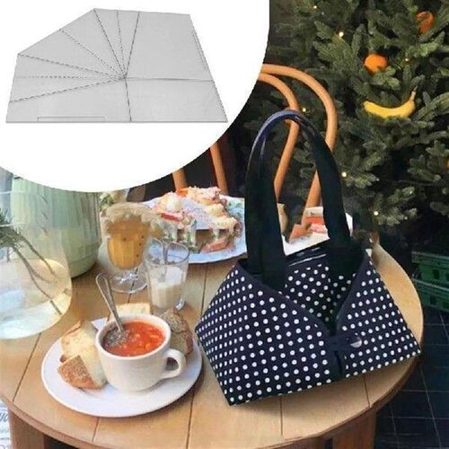 Foldable Food Basket Pattern Template Plastic Quilting