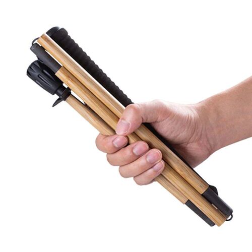 Bamboo rekking Poles Carbon Fiber Hiking s Portable 5-Sectio