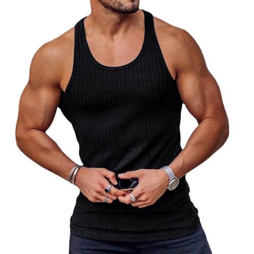 Shirt singlet Tops Men Gym Tank top Vest clothes For Mens