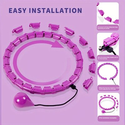 Weighted Exercise Hoop for Adults Weight Loss Knots Infinity