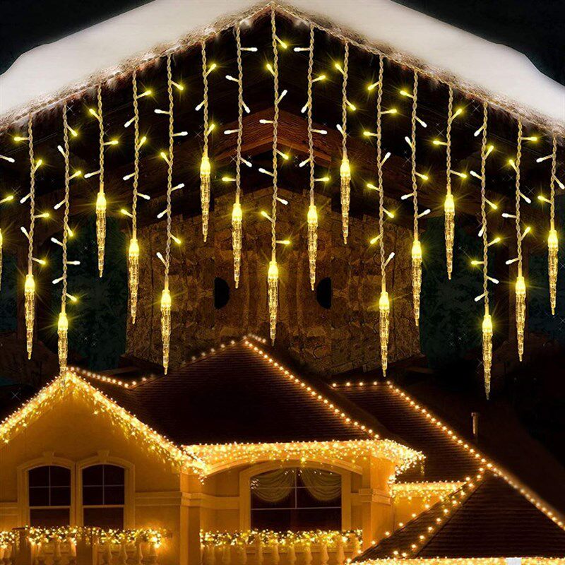 LED Icicle Lights Outdoor Christmas Lights LED Curtain Icicl图片