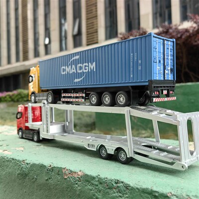 1:50 Alloy Diecast Large Truck Model Car Toy Simulation Cont