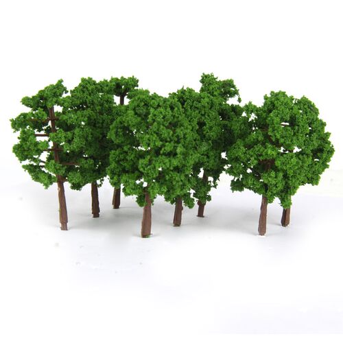 20 Pieces 1/150 Model rees Train Scenery Architecture Plant