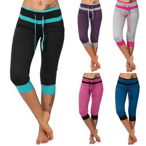 40# Fitness Leggings Women Fashion Short Legging Femme Patch