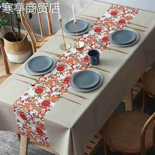 Table cloth water-proof oil-proof PVC tablecloth table mat新