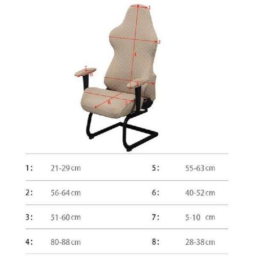 Blue Red Gaming Chair Cover Elastic Computer Chair Backrest