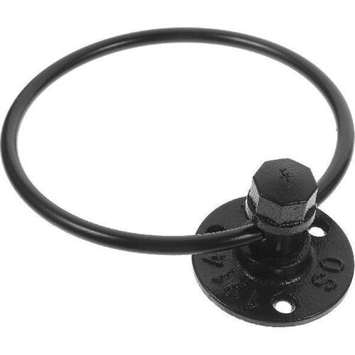 Toilet Paper Holder Wrought Iron Towel Hanging Ring Matte