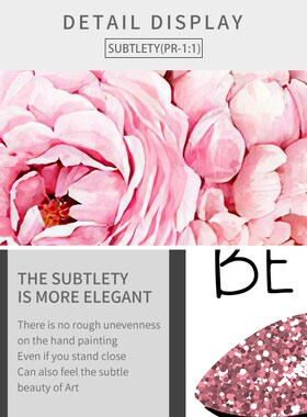 Home Decor Modern Pink Sweet Flower Picture Wall Art  Painti