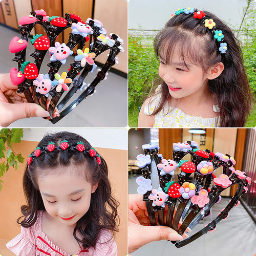 Cute Flower Hair Band for Girls Child Hair Clip Handmade Str