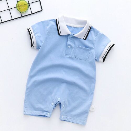 Baby shirt spring and summer conjoined thin short-sleeved ja