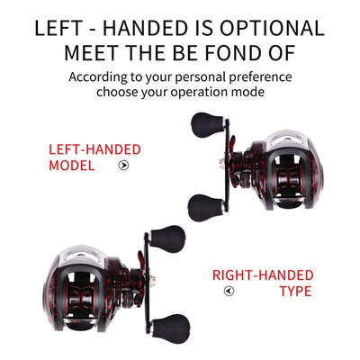 Fishing Baitcasting Reel All Metal Spool 18+1BB 10kg/22LB Ma