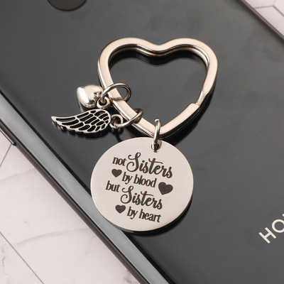 best friends keychain keyring friendship sister jewelry gift