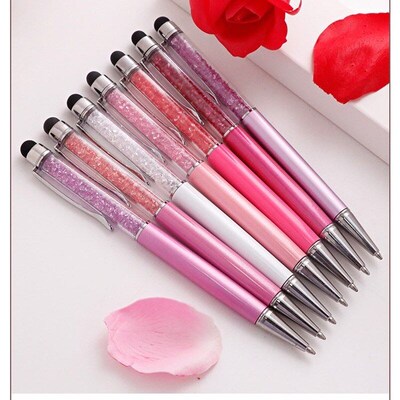 水晶触屏笔圆珠笔电容笔crystal ball pen stylus screen touch