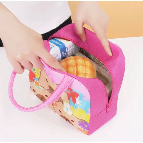 Cartoon Capybara Lunch Bag Insulated Food Container, Portabl